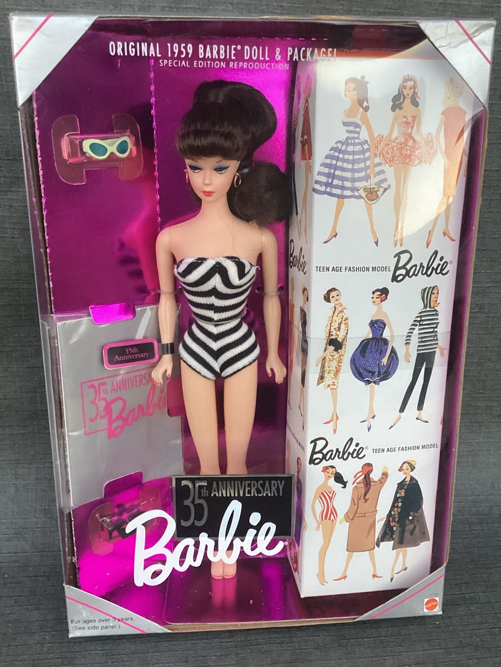 35th Anniversary Barbie, Original 1959 Barbie Doll, Special Edition Brand New